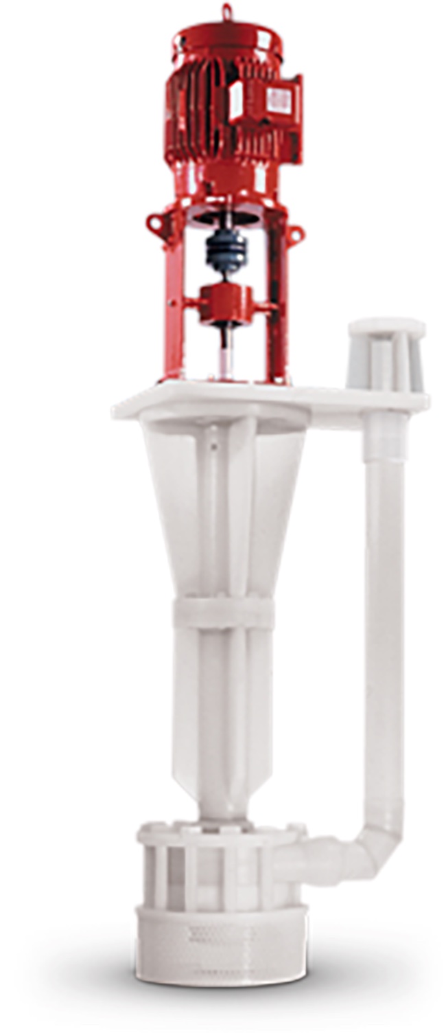 Vanton Sump-Gard vertical centrifugal pump in polypropylene